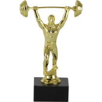 Vægtløfter statuette i Guld