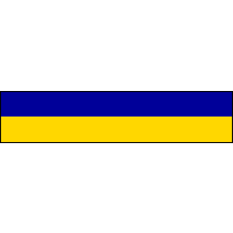 Medaljebånd (blå/gul) (7011)