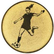 Fodbold dame emblem (C7)