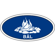 Bål mærke - Blå