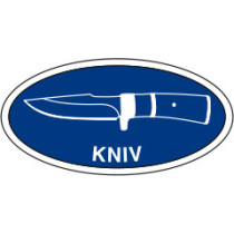 Kniv / Dolk mærke - Blå