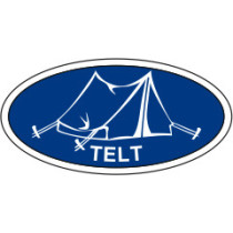 Telt mærke - Blå