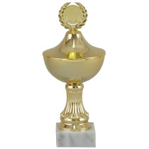 Stor guldfarvet chrompokal