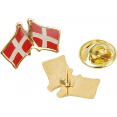 Pin med to Danske flag