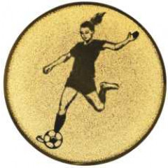 Fodbold dame emblem (C7)