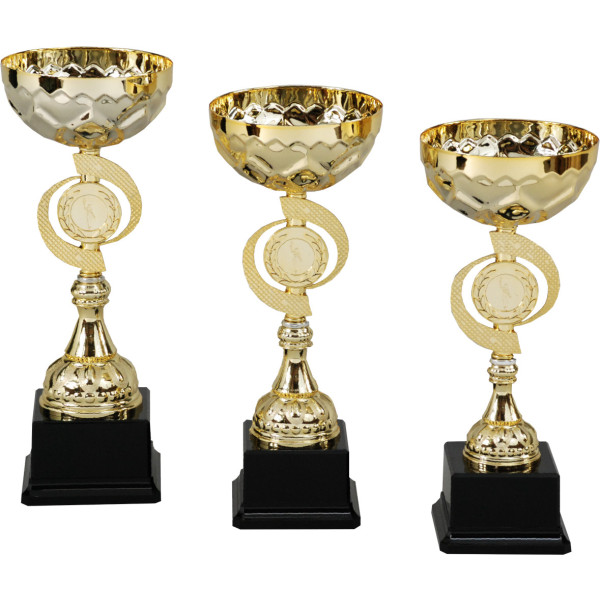 Chrompokal i guld, 3 størrelser 19-6180