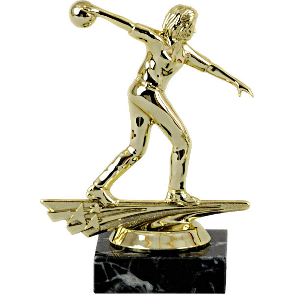 Dame bowling statuette fra Pokalbutikken.dk