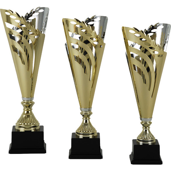 Moderne sølv & guld pokal (Serie 4150 - 3 størrelser)