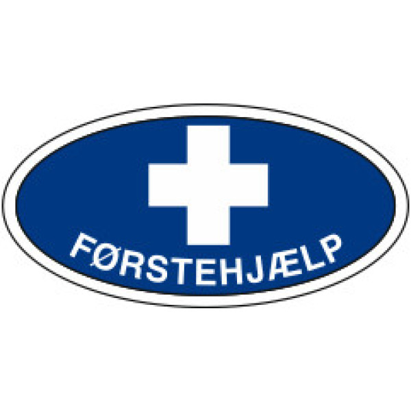 Førstehjælps mærke - Blå