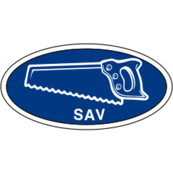 Sav mærke - Blå