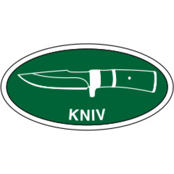 Kniv / Dolk mærke - Grøn