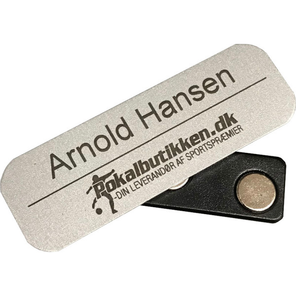 Navnskilte i Aluminium inkl. gravering