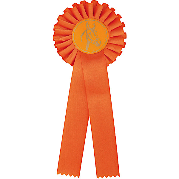 Orange satin rosette (gammel model)