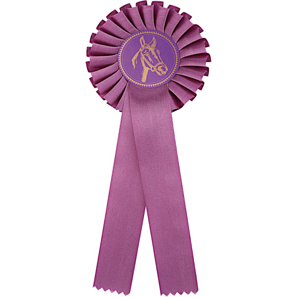 Lilla satin rosette (gammel model)