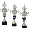 Chrompokal sølv og blå (Serie 186120 - 3 Størrelser)