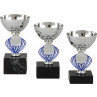 Pokal sølv og blå (Serie 186200 - 3 Størrelser)