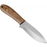 Håndsmedet jagtkniv med træ håndtag. (12-001), Kniv uden skede