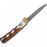 Håndsmedet jagtkniv med i rosentræ og horn (12-002), kniv uden skede