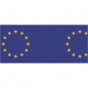Blå EU medaljebånd  (97-RI.100.B)