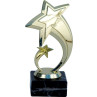 Guldfarvet stjerneskuds award statuette